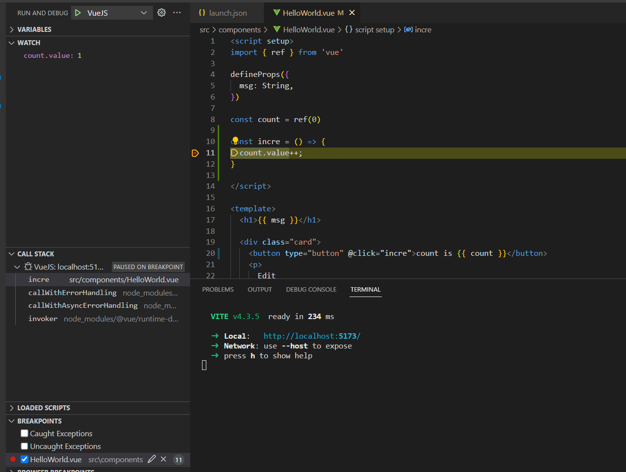 Hướng dẫn Debug VueJS trên Visual Studio Code - 5